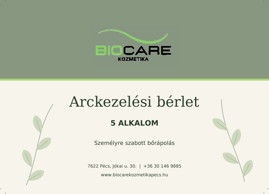 BioCare arckezelési bérlet